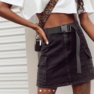 Princess Polly Barlett Mini Skirt Black